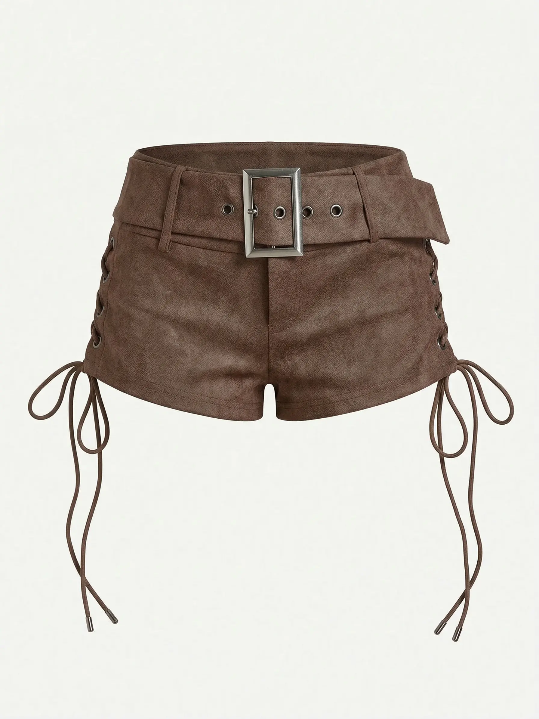 Women's Shorts Drawstring Grommet Eyelet Going Out Western Outfits Country Concerts Outfits,back to school shopping,clothes for back to school,first day of school outfits