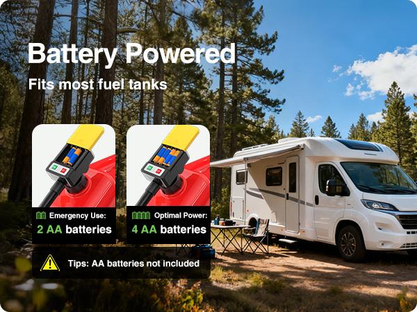 TaskStar Portable Fuel Transfer Pump 3.2 GPM- Auto-stop & Overfill Protection, Battery-Powered with 4 Adapters (Gas/Diesel/Oil/Water)