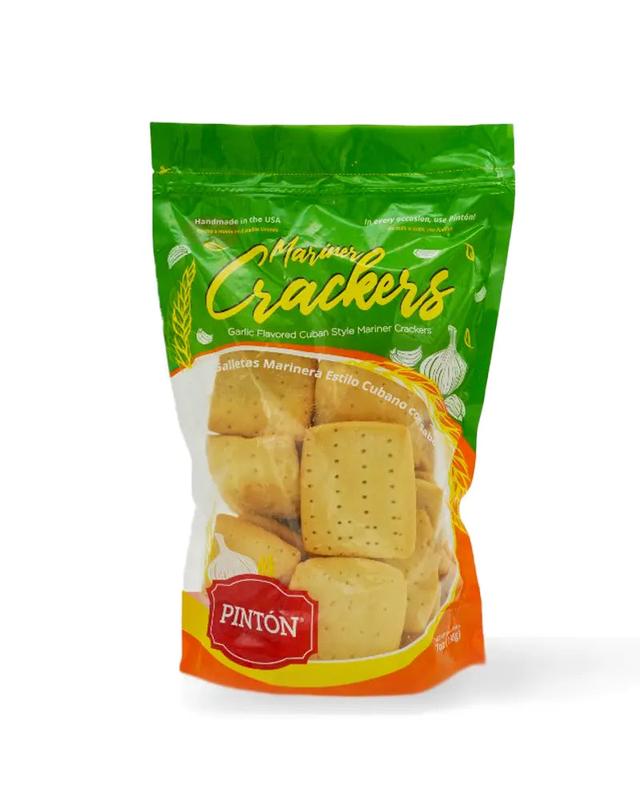 Paquete combinado de aperitivos cubanos Pintón, galletas de ajo, galletas cubanas, alioli de cilantro, porciones de 1.06 oz