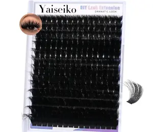Lash Clusters 300D Thick Long 12-25mm Volume Cluster Eyelash Extensions 224Pcs Wispy Individual Lashes D Curl Waterproof Eyelash Clusters Soft False Eyelashes DIY at Home, by Yaiseiko