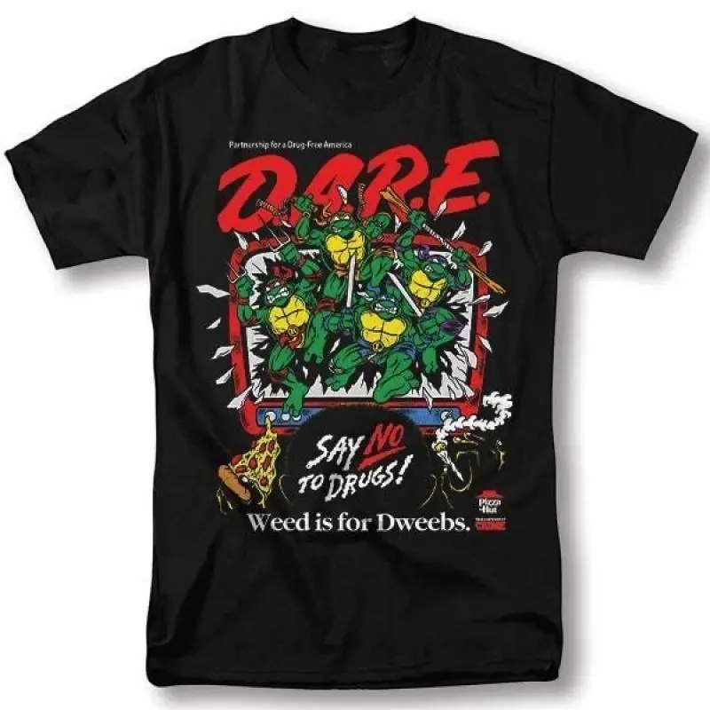 Teenage Mutant Ninja Turtles >     Classic Retro Pattern T-Shirt Winter Clothing DARE Say No To Drugs Teenage Mutant Ninja Turtles Pattern T-Shirt Gift for Fans Gift for Women Gift for Men,fathers day gift ideas tiktok shop........