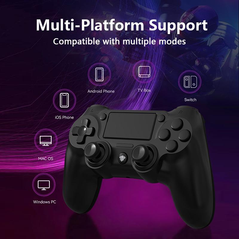 Wireless PS4 Multi-Platform Game Controller for PS4/PC/Android/iOS, With Double Vibration, Six Axis Gyro, Touch Pad, Speaker, Gamepad For playstation