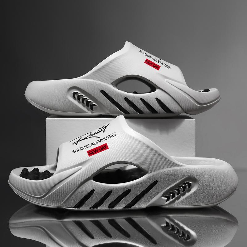 Reality Men's Orthotic Recovery Slides - Arch Support Sport Sandals for Soccer Season - Pain Relief Non-Slip Indoor Outdoor Slippers