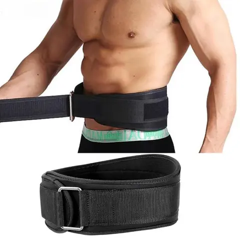 Gym Weightlifting Belt Adjustable Waist Back Support Squat Dumbbell Barbell Deadlifts Training Fitness