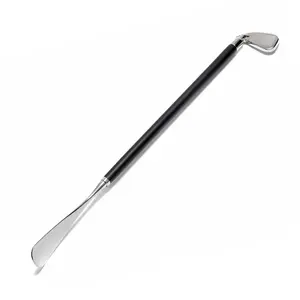 Golf Club Style Long Handle Metal Shoe Horn 72cm No Bending Shoe Helper for Seniors Pregnant Women outdoorfun