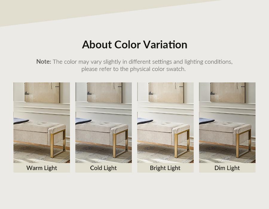 Hulala Flora Modern Upholstered Flip Top Storage Bench, button tufted top, sturdy metal frame, gunmetal finish, sufficient storage space, flip-top mechanism, end-of-bed bench, for living room, bedroom and entryway