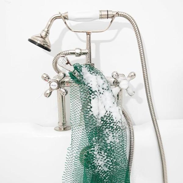 African Exfoliating Net Sponge 45 Inches Long, Back Scrubber for Daily Use, Ethically Sourced from Nigeria Bath Personal Skin Exfoliation Flexible