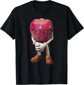 Me  Apple Funny Apple Face Meme Wapple T-Shirt  100% cotton T-shirt