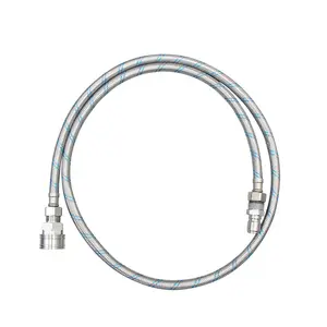 GoBluTech 5' Stainless Steel Hose - Softener to R System Quick Connect