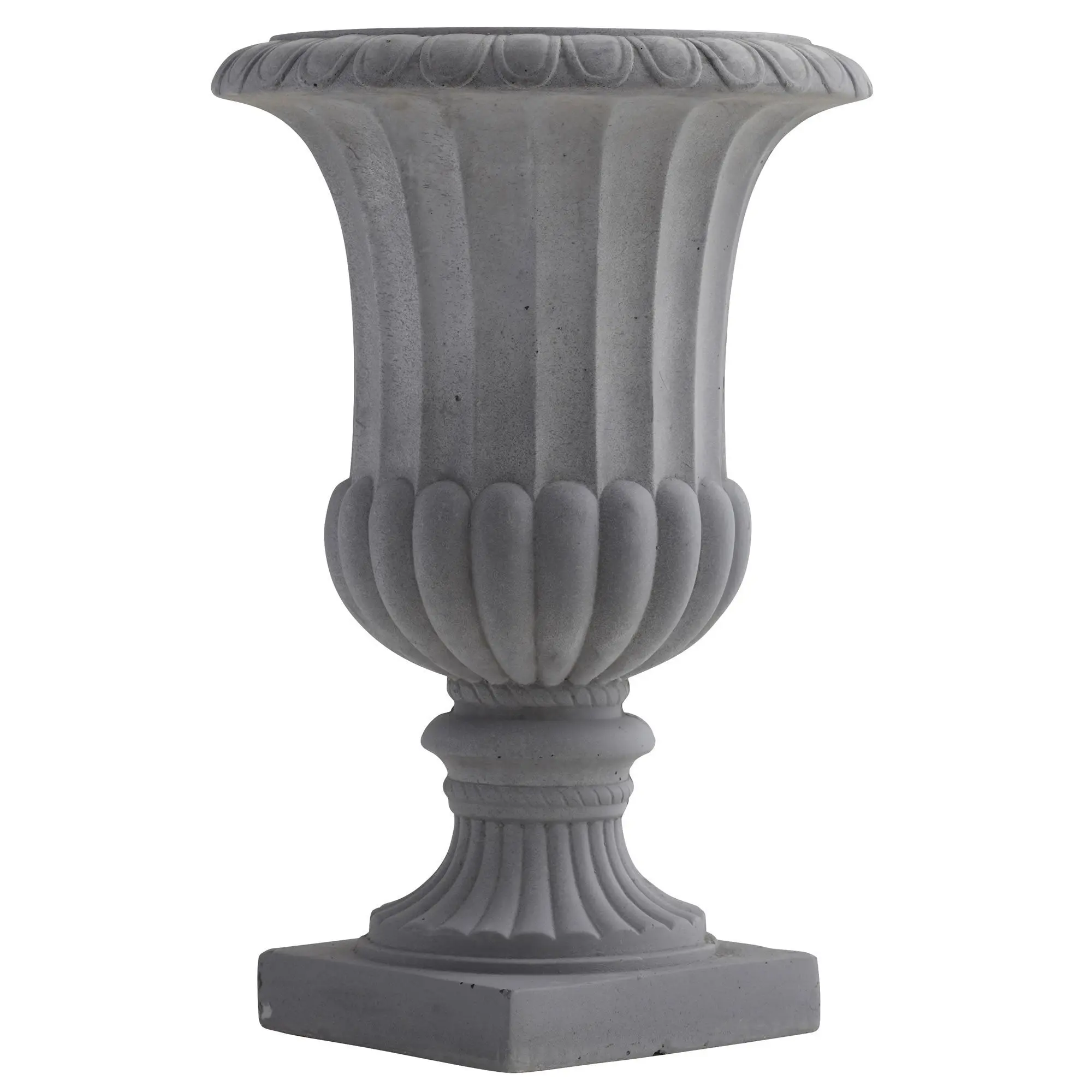 16.5 in Classic Ceramic Garden Planter - Urn-Shape Round Planter, Full 16+" High Home Decor Pot, Large Indoor-Outdoor Floral Decor, Home Improvement Garden Supplies for Gift Seekers