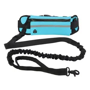 Waist Leash for Dogs Hands Free Running Walking Lead Adjustable Belt with Zipper Pouch Adjustable Belt for  Small Medium Dogs Harness Straps