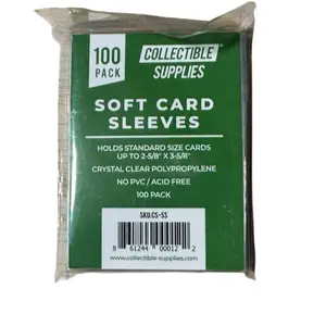 35 Point Soft Card Sleeves Normal Sized Trading Cards - 100 Pack- Ideal for Collectors