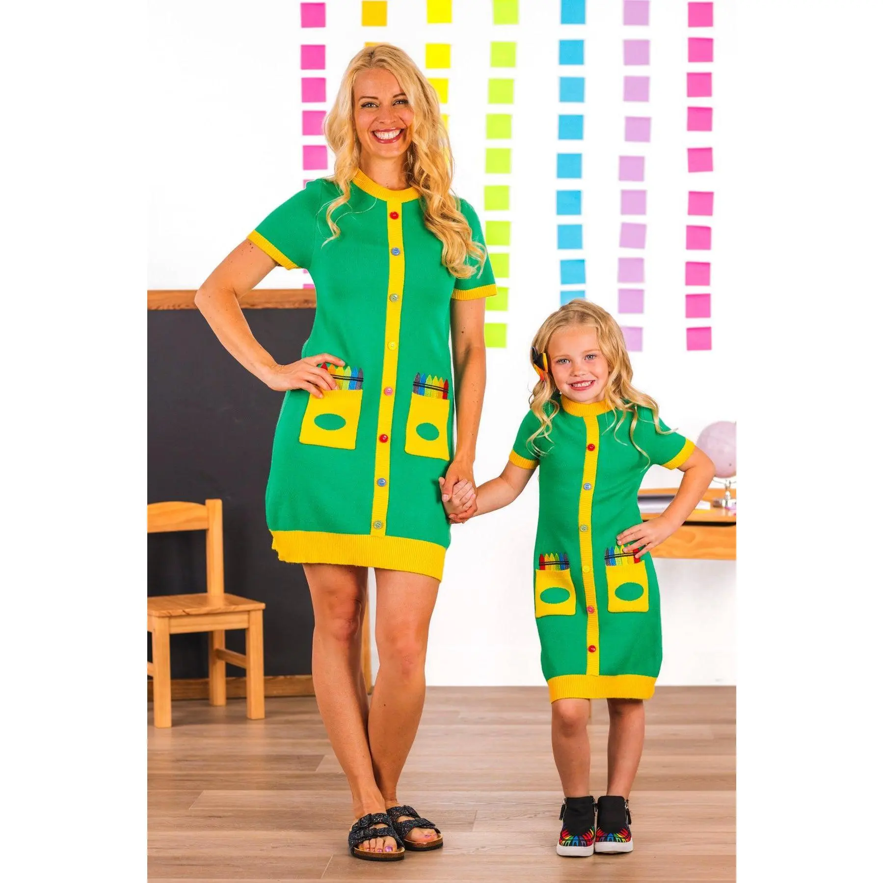 Mom & Me - Crayon Box Sweater Dress