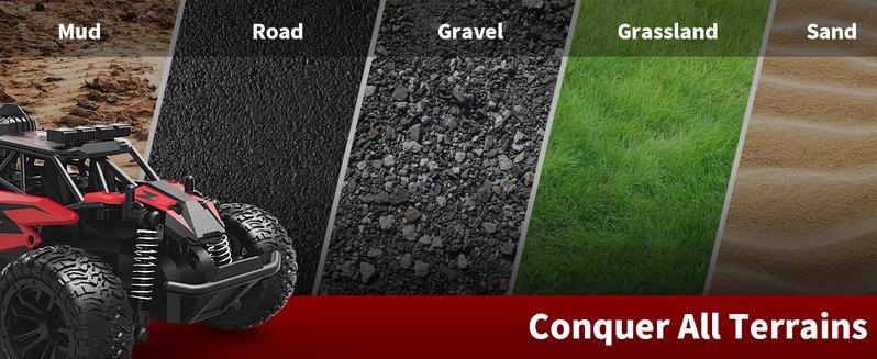 CAROX Remote Control Car - 2.4GHz High Speed Off-Road 20KM/H RC Drift Cars Toys, 1:16 Monster RC Truck Off Road with Rechargeable Battery Gifts for Adults Boys 8-12 RC Car，ldeal Gift for Boys 6+，for Christmas and New Year