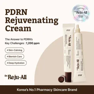 [Dr. Reju-All Official] Advanced PDRN Rejuvenating Cream – 99% Pure Salmon DNA Gel Type Face Moisturizer – Optimal 1200ppm for Glass Skin & Plumping – Korean Pharmacy Anti-Aging Skin Care Face Cream - 0.7 & 2 Fl Oz