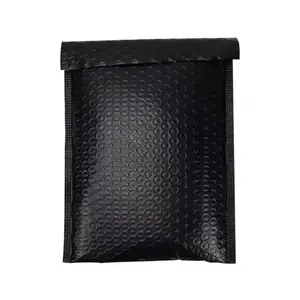 Black Poly Bubble Mailer Waterproof Padded Shipping Bags for Secure and Durable Packaging    Size 10.5x7.5