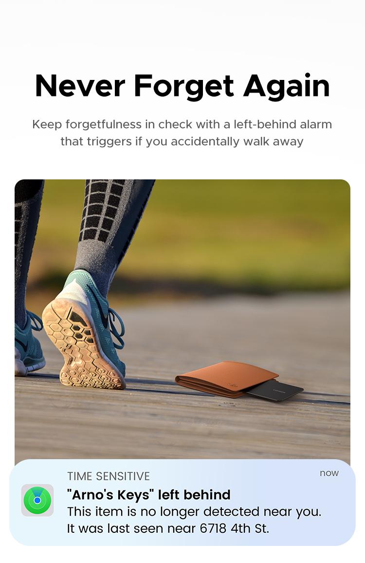 UGREEN FineTrack Slim Smart Finder Compatible with Apple Find My (iOS Only), Wallet Finder, IP68 Waterproof Rechargeable Bluetooth Tracker Card-Button Device Magnetic,TikTokShopBlackFriday ,TikTokShopHolidayHaul