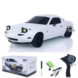 1:18 LDRC Radio Control Drift Car Model On Road Vehicles Linear Speed LED Flip Light Battery Motor USB Charge MX5 Toy for Kids