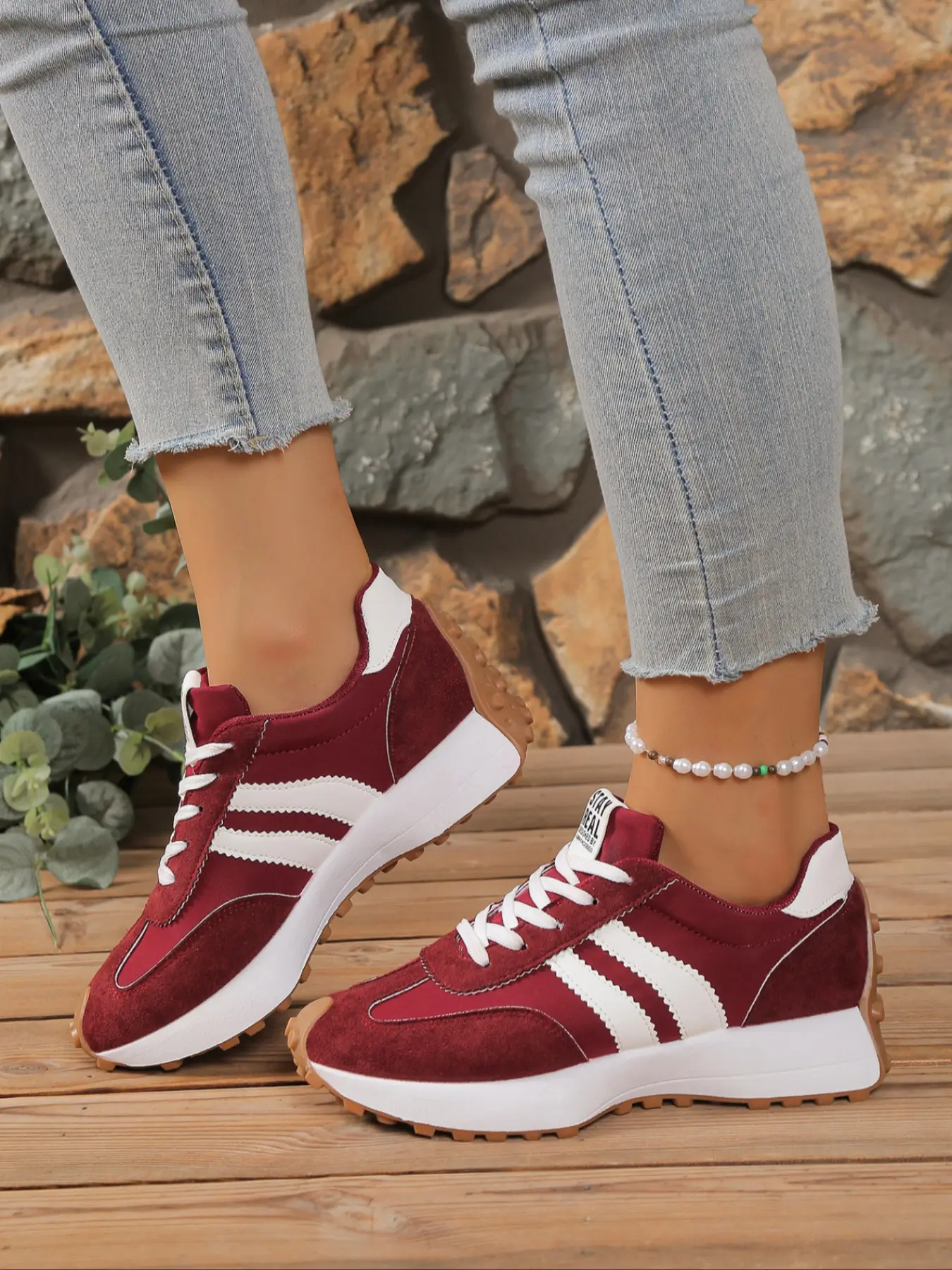 Women's Fashion Casual Patchwork Sneakers, Comfortable Breathable Textile Shoes, Asymmetrical Design, All Seasons Wear
