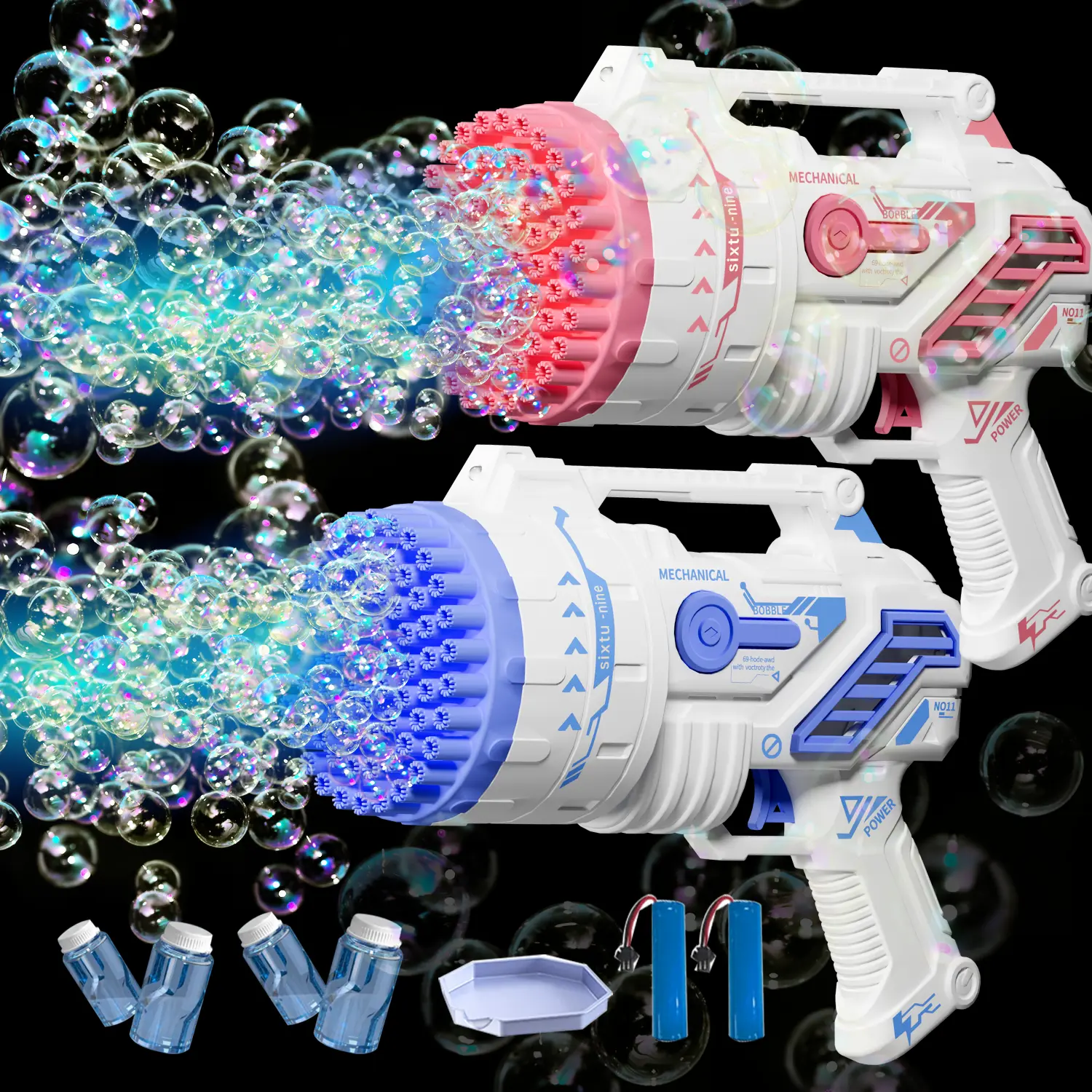 Bubble Machine, 2026 Upgraded Bubble Machine,  69 Holes Automatic Bubbles Machine for Kids Adults Outdoor Toys Gift for Birthday Wedding Party Bubble Blaster for Indoor Bubble Blower bubbly  blaster