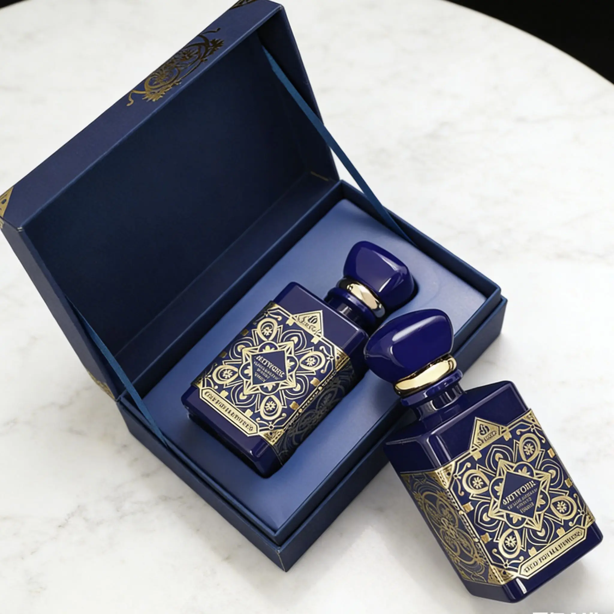 Unisex Arabian Fragrance Set with Oud, 2-Bottle Elegant Perfume Gift Box, Exquisite Fragrances with an Aromatic Woody Scent, Date Nights, Cologne Bundle, Double Bottle, Cologne Set, Fragrance Ensemble Set