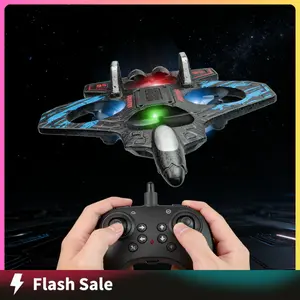 360° Air Roll Remote Control Jet – LED Light-Up RC Airplane for Kids | Fun Aerial Stunts and Thrilling Playtime Adventures | Perfect Flying Toy for Boys and Girls | Easy-to-Control, Durable Design for Beginners