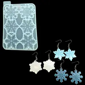 3 Set Snowflake Earring Mold 3 Set Snowflake Earring Mold