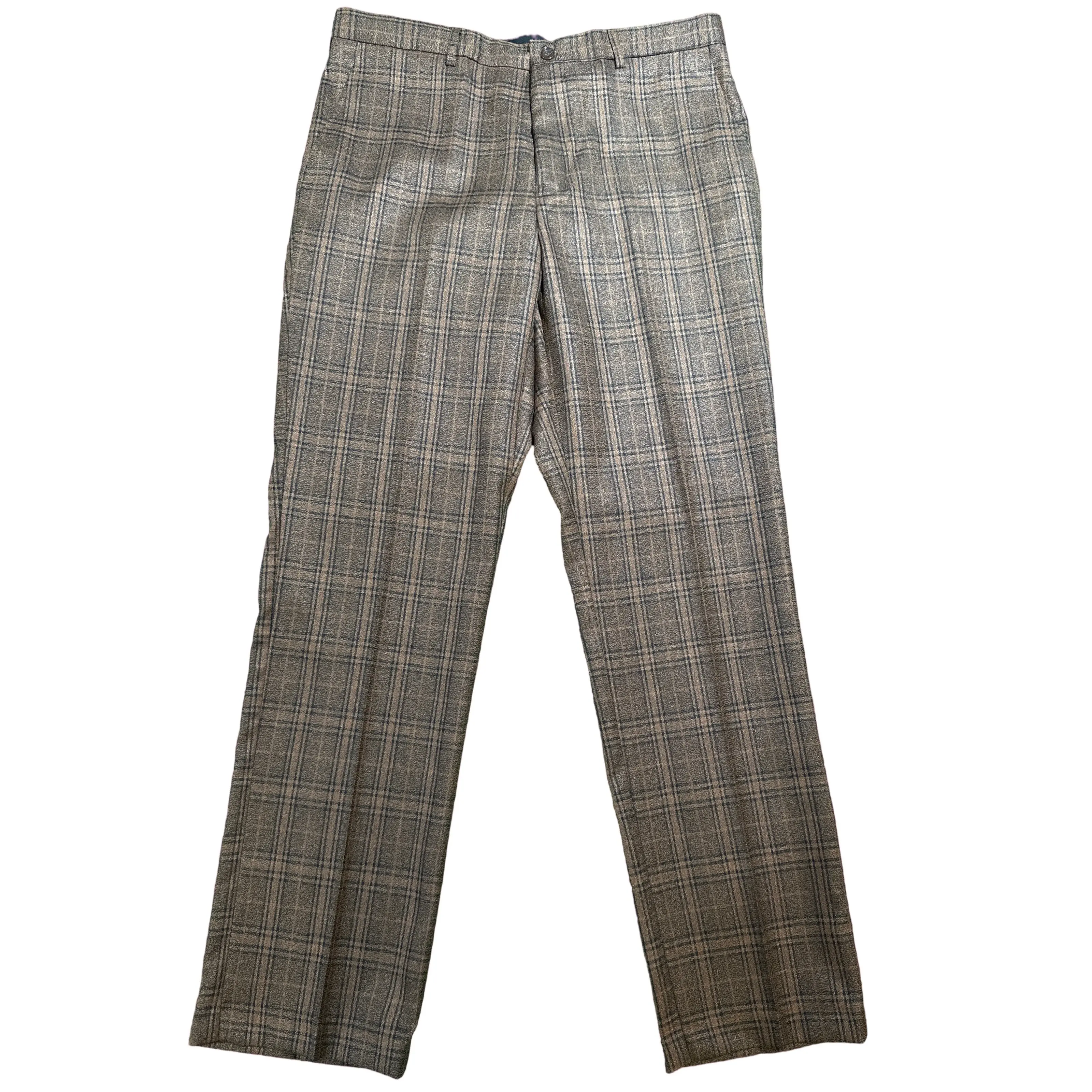Pronti Brown Plaid High End Pants