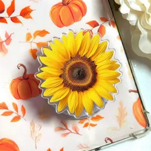 Sunflower MagSafe Phone Grip – Yellow Floral Magnetic Pop Socket & Kickstand – Cute Aesthetic Gift