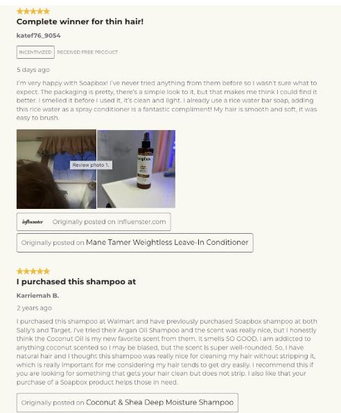 Soapbox Coconut & Shea Hydrating Haircare Essentials- Deep Moisture & Shine, Perfect for Dry & Curly Hair-Shampoo, Conditioner Bundles with Mane tamer