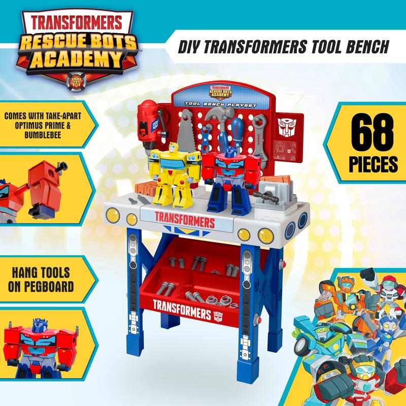 Marvel Spider-Man | Spidey and His Amazing Friends | Team Nascar | Transformers Pit Stop Tool Bench Playset - Pretend Play & Real Tool Fun for Kids Age 4+; Official Licensed
