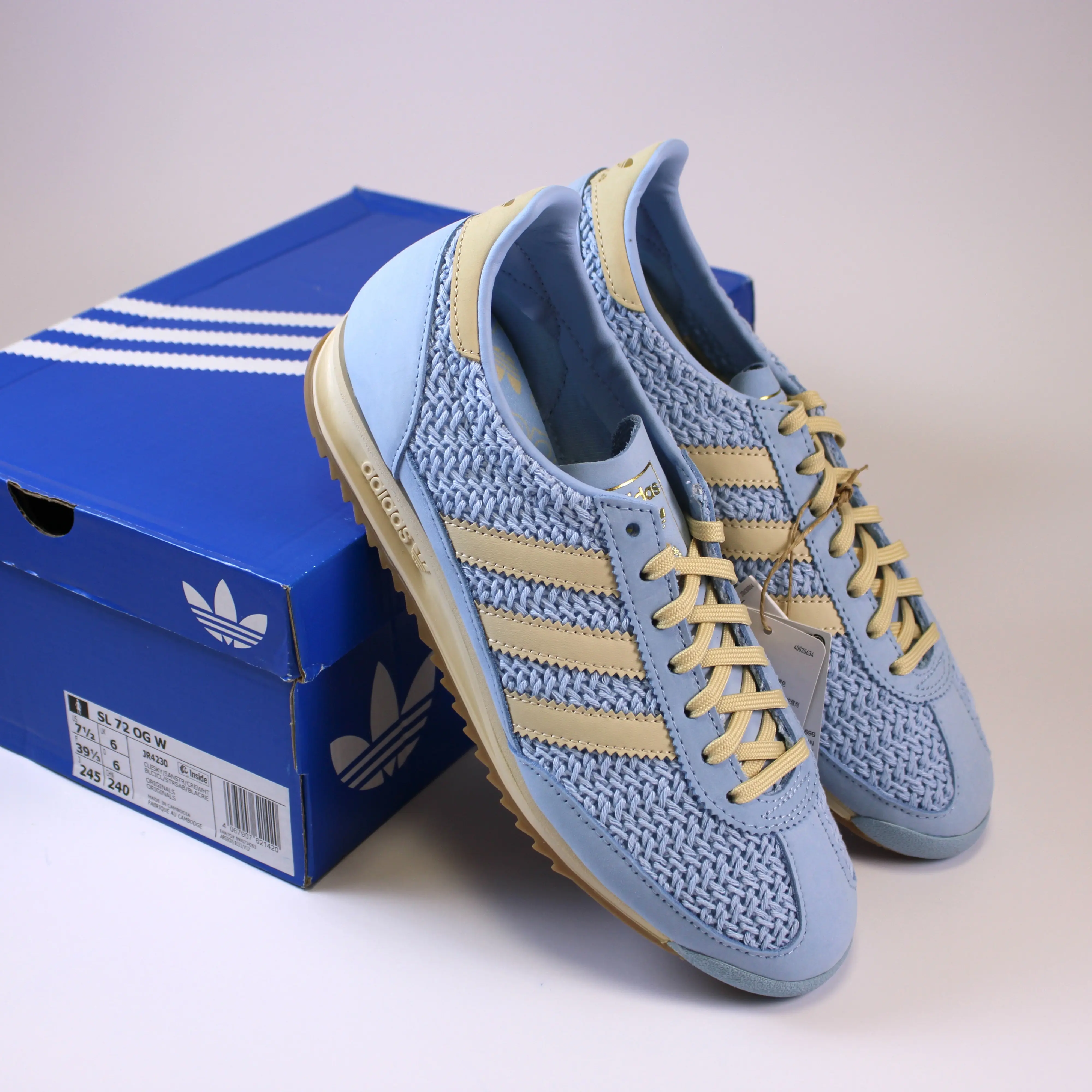 adidas gazelle silver green womens Adidas Mens Bad Bunny Adizero SL 72 Shoes – Extra Butter main image 1
