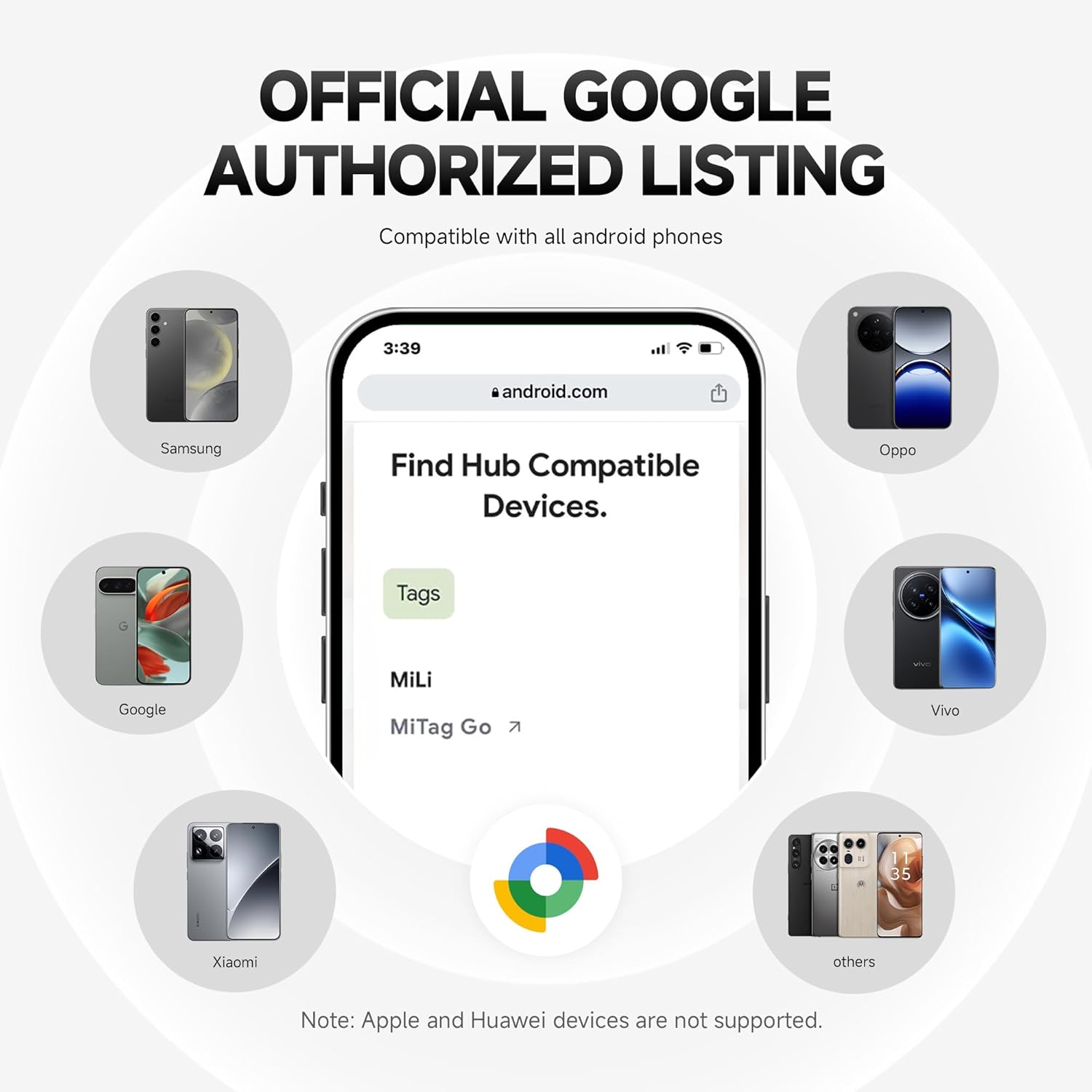 ​​MiLi MiTag Google Certified Bluetooth Tracker for Android  - Global Location Tracking, IP67 Waterproof, Shareable Keys/Wallet/Luggage Finder​​ Gps Device