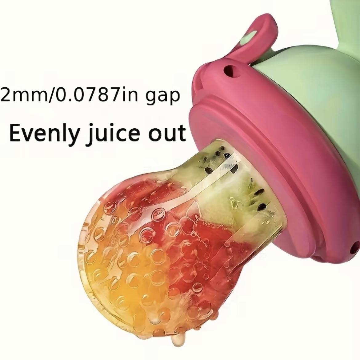 Baby Food Push Spoon – Press Feeding Spoon with Ergonomic Handle, Easy Baby Food Dispenser, Blue / Green / Pink