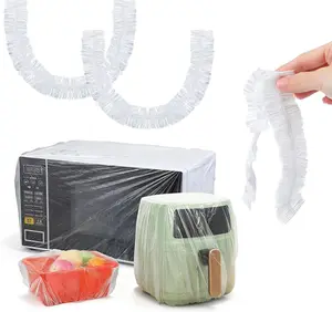 30 PCS Kitchen Small Appliance Dust Covers, 90*110cm Disposable Clear Thickened Plastic Dust Cover with Elastic Kitchen Appliance Covers for Air Fryer,Blender,Coffee Maker,Pressure Cooker Slow Cooker