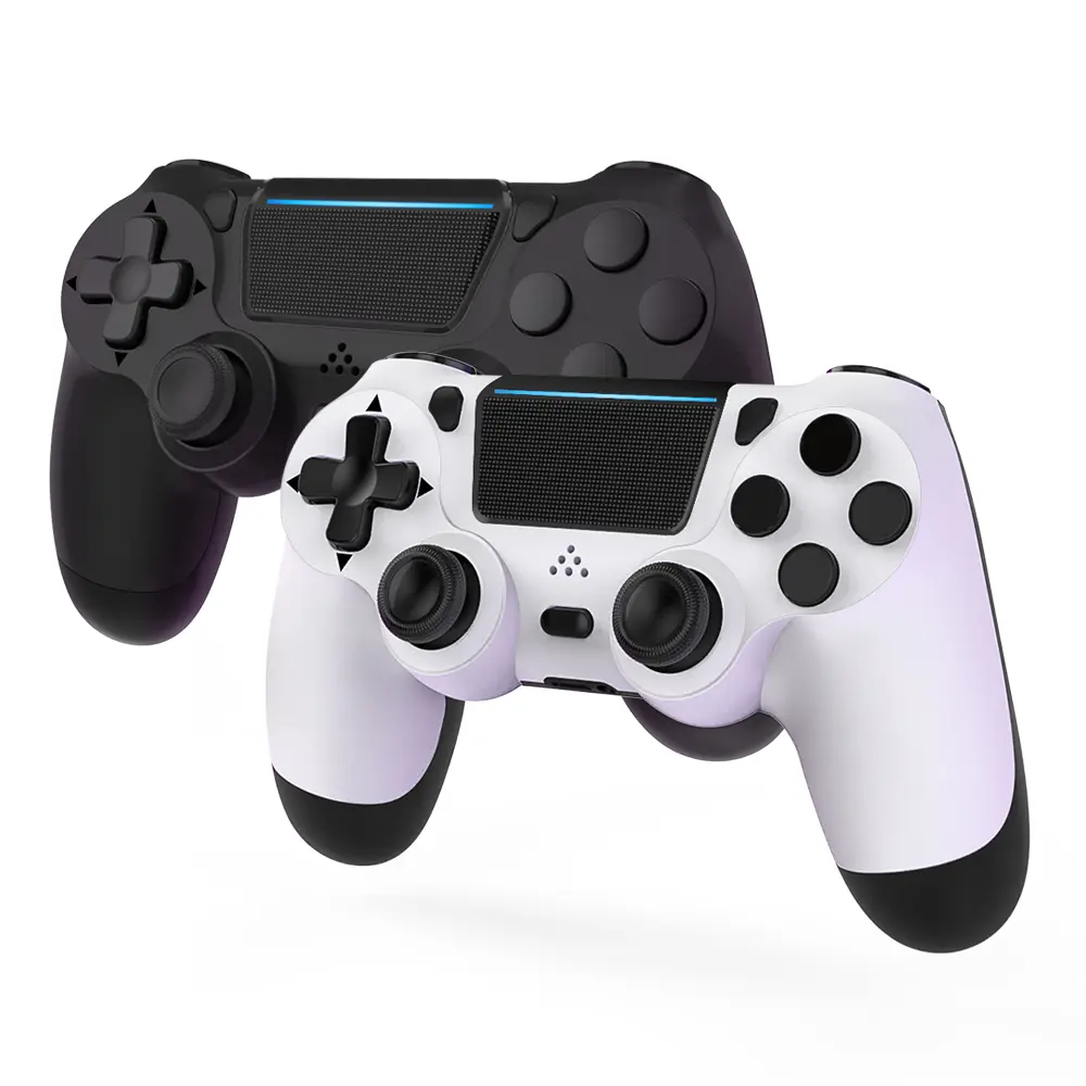 MOVONE Digital Wireless Gamepad 2-Pack for PS4, PS4 Slim/Pro, PC – Dual Joystick, Capacitive Trackpad, RGB LEDs, Built-in Speaker, 3.5mm Head Jack, 6-Axis Sensor, Dual Vibration, Accelerator, D-Pad, USB Charging Cable, High Performance