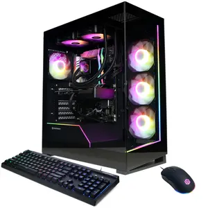 CyberPowerPC SLC8960CPGV20 Gaming PC, Intel Core Ultra 7 265KF, 32GB DDR5, GeForce RTX 5070 12GB, 2TB PCIe 4.0 NVMe SSD, WiFi/BT, RGB Gaming Keyboard/Mouse & Windows 11 Home