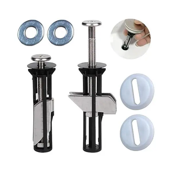 Universal Toilet Seat Bolt Kit Screws Quick Release Easy Install Toilet Seat Replacement Parts Toilet Cover Maintenance Fixing Accessories