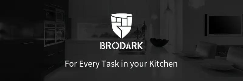 Brodark Serbian Chef Knife Bundle - Small Meat Cleaver with Leather Sheath High Carbon Stainless Steel Meat Knives Heavy Duty Blade Sleeves For Home Outdoor &Camping Outdoorfun Bone-cutting knife