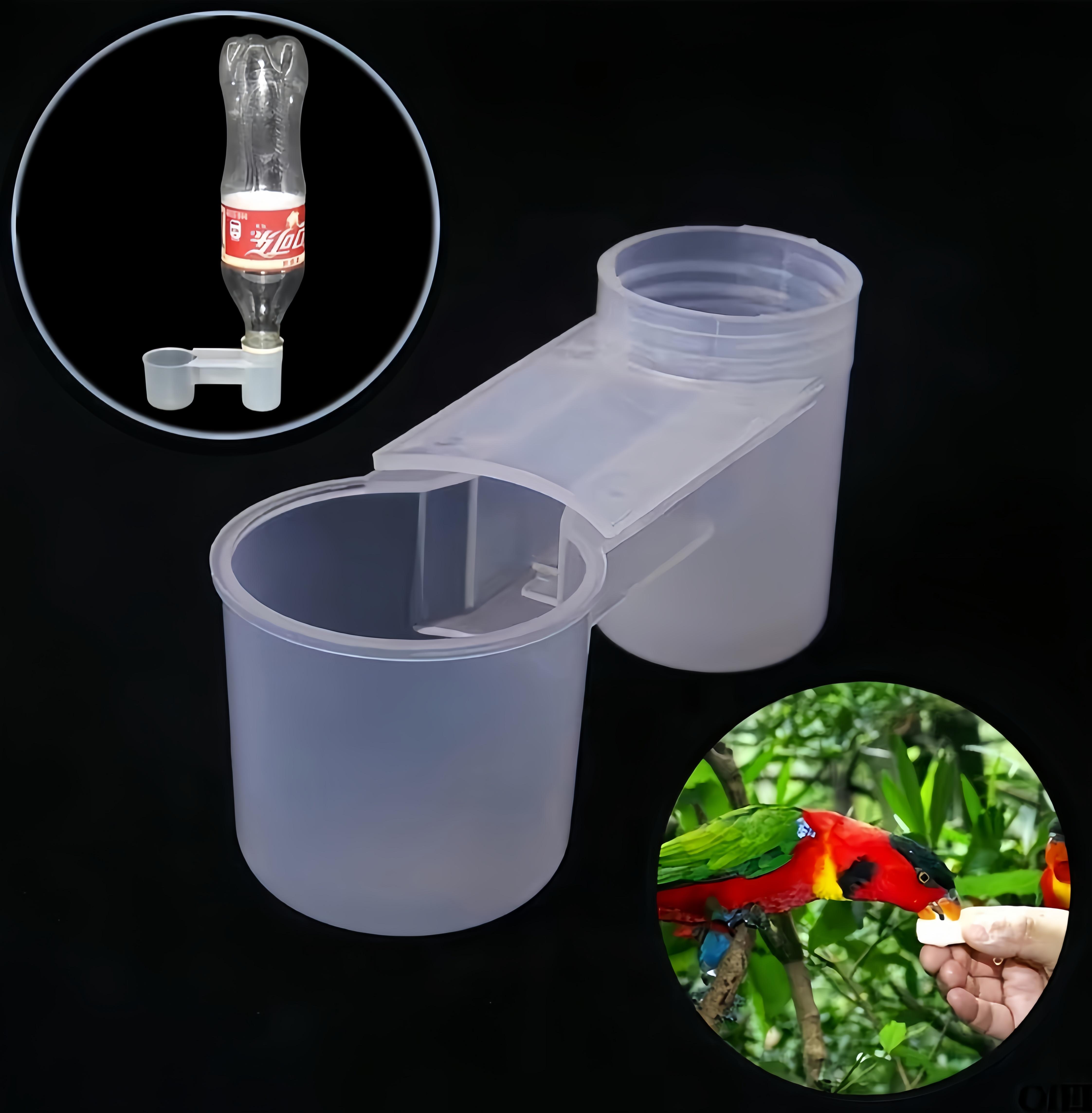 10-Pack Bird Drinker Feeder – Soda Bottle Compatible, Dual-Function Water & Feed Dispenser for Chickens, Pigeons & All Birds