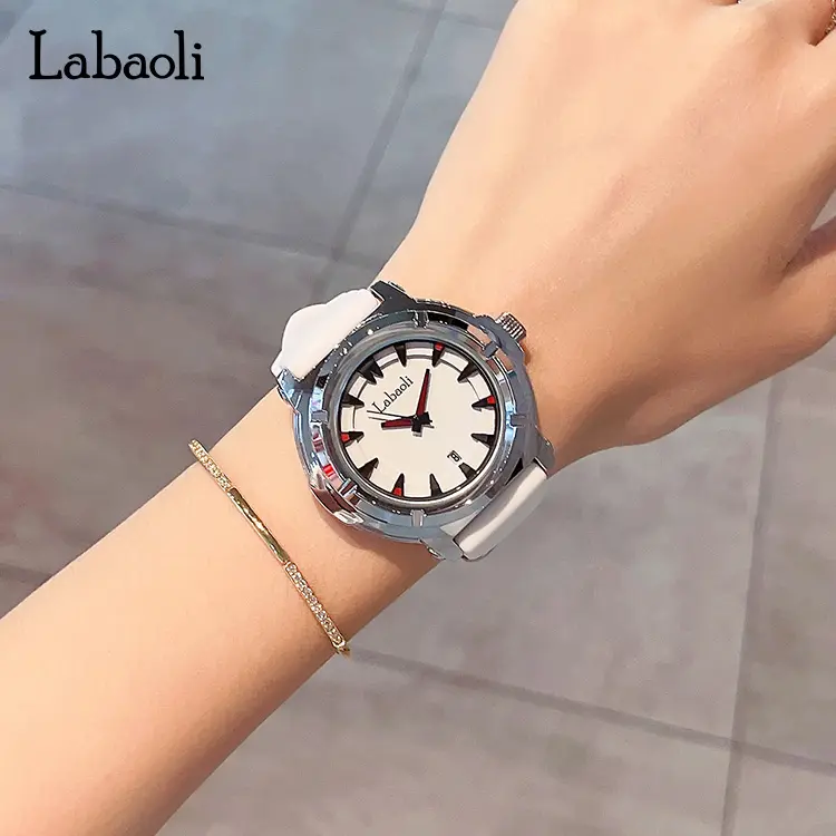 Unisex Fashion Casual Trendy Wristwatch - Neutral Dial, Soft Silicone Strap, Waterproof Quartz Movement, Suitable for Daily Wear & Versatile Occasions