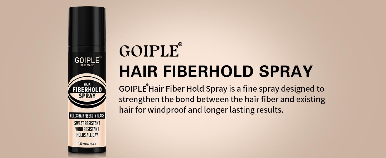 4-in-1 Hair & Beard Styling Set with Hair Fiber & Pump Dispenser & Application Card – Enhancements Barber Spray Volumizing Water Proof (Black)