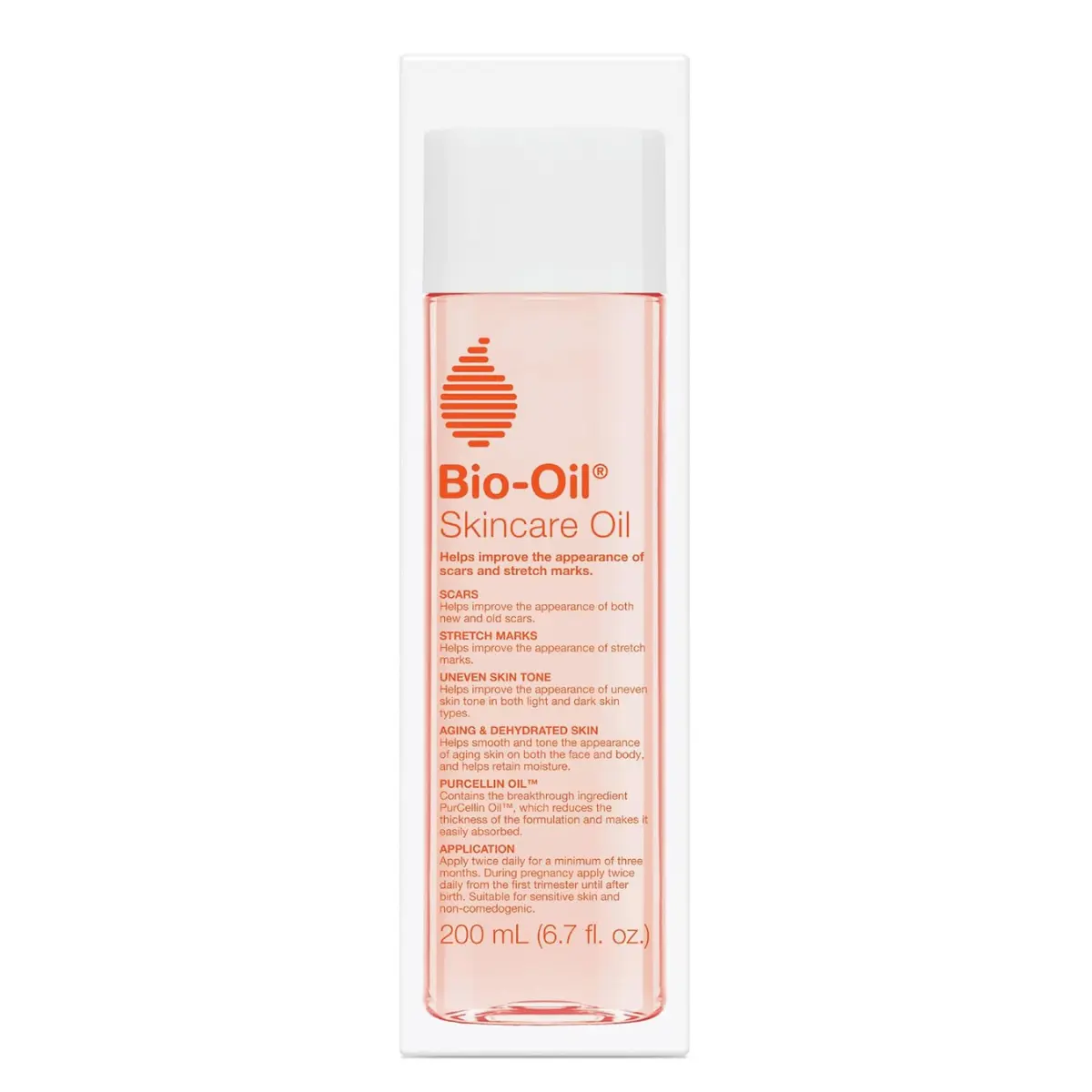 Bio-Oil Skincare Body Oil Serum, 6.7 fl oz, Dermatologist-Recommended Scar & Stretch Mark Treatment, Vitamin E & A, for Dry & Sensitive Skin, Non-Comedogenic, Face & Body Use