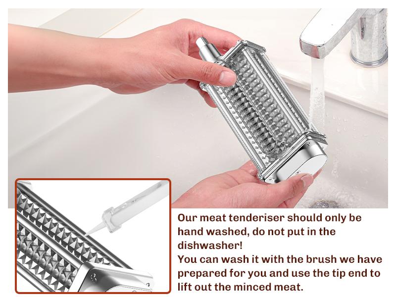 GVODE  Meat Tenderizer Attachment for KitchenAid Mixer, Meat Tenderizer Machine with Stainless Steel Gears, Compatible with KitchenAid Mixer,Utensils