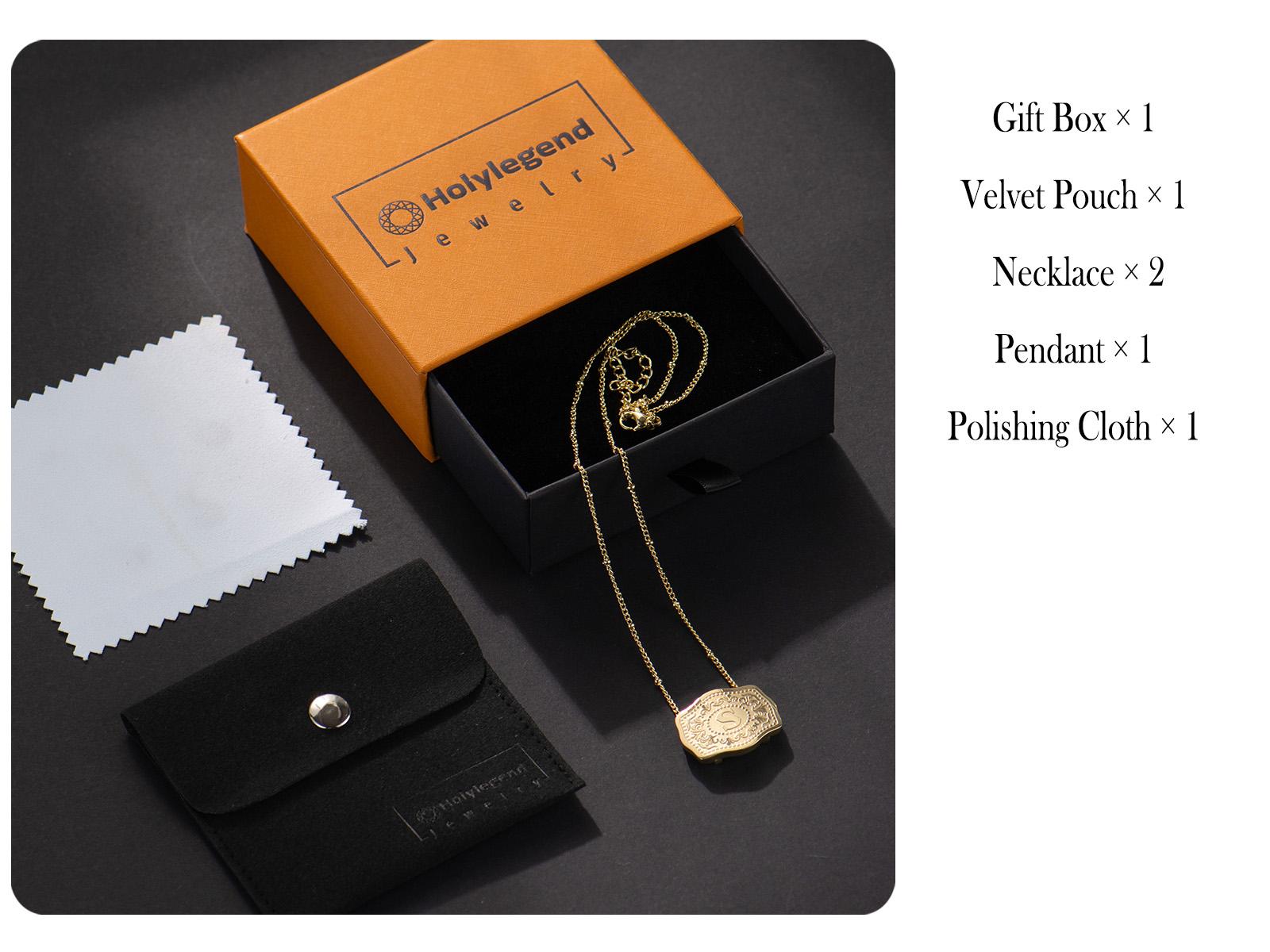 Holylegend 14K Real Gold-Plated Initial Letter Pendant Necklace with Embossed Belt Buckle CowTag Western Style Jewelry Gift for Men Women Buy 1 Get 1 Free Chain 18"+2" Extender Length Handmade Perfect Gift