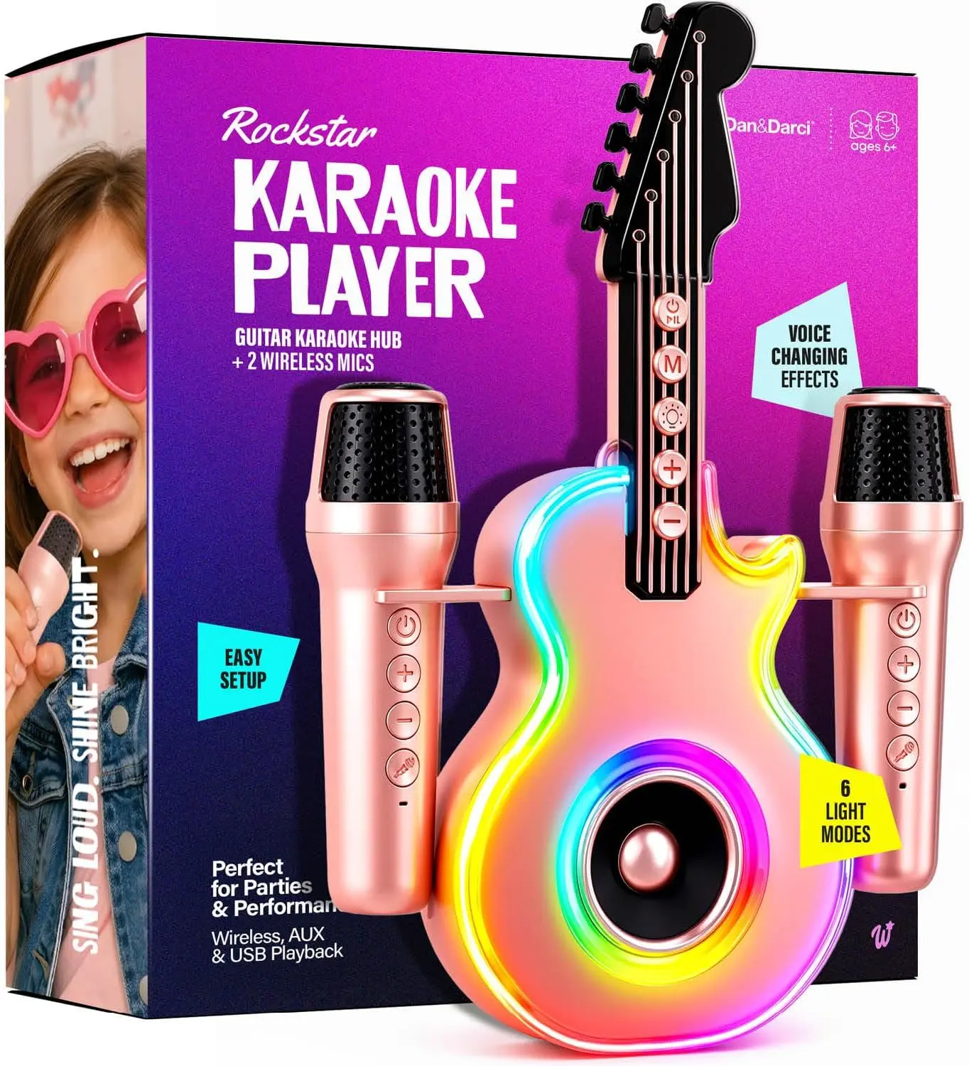 Karaoke Machine for Kids - Mini Toy Microphone for Girls - Gifts for Girl | Birthday Gift for