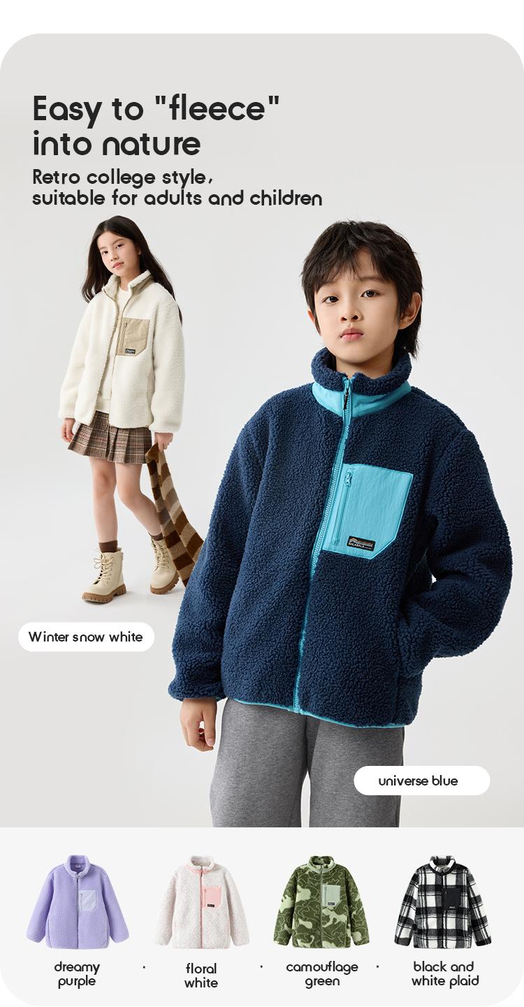Balabala Soft Fleece Coats for Kids - Warm & Comfortable All Season Long Casual Jackets for Little Ones