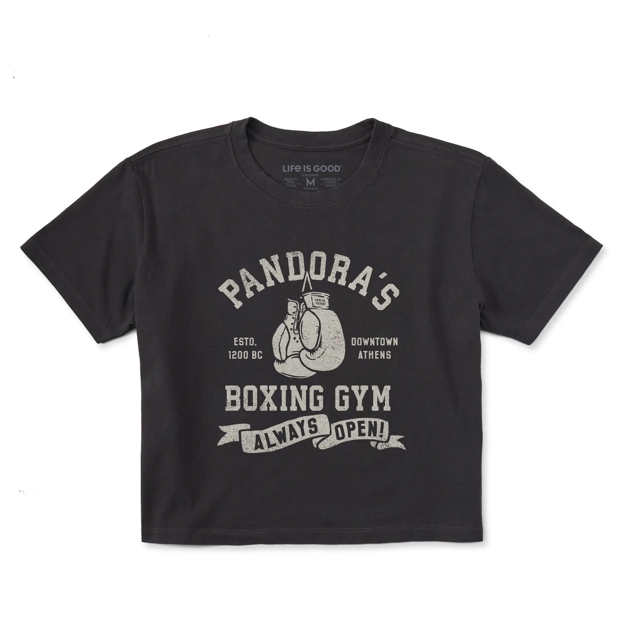 Women's Pandora's Boxing Gym Short Sleeve Crusher Boxy Tee