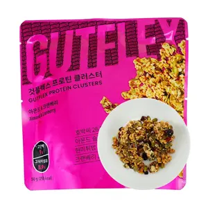 GUTFLEX Korean High Protein Cereal Crisps - Almond Cranberry Flavor, 50g | Clean Ingredients, Healthy Snack