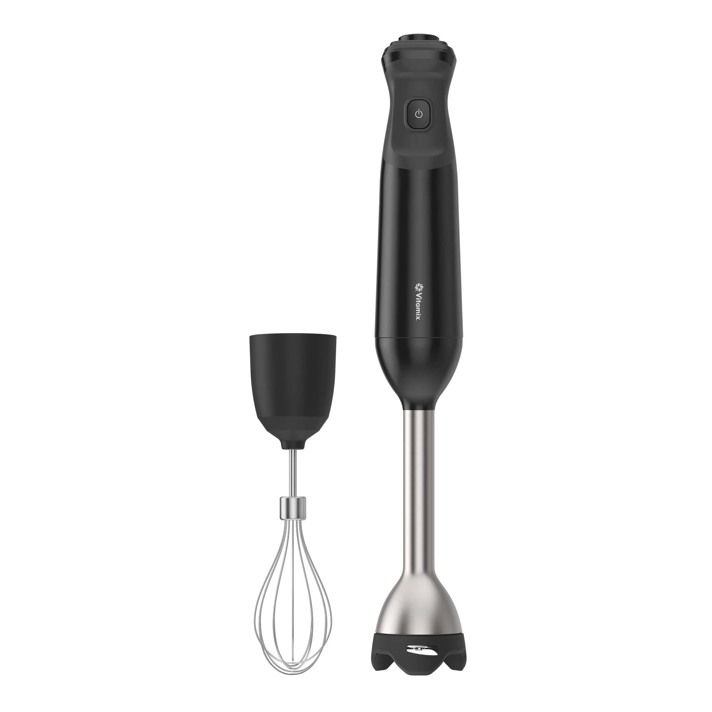 Vitamix Corded Hand Blender Mixer - 350-Watt High Performance Blender, 2-Speed, Stainless Steel Blade, ABS Body, Whisk Attachment, Bell Guard, Blend and Whisk Tool, Professional-Grade, Black